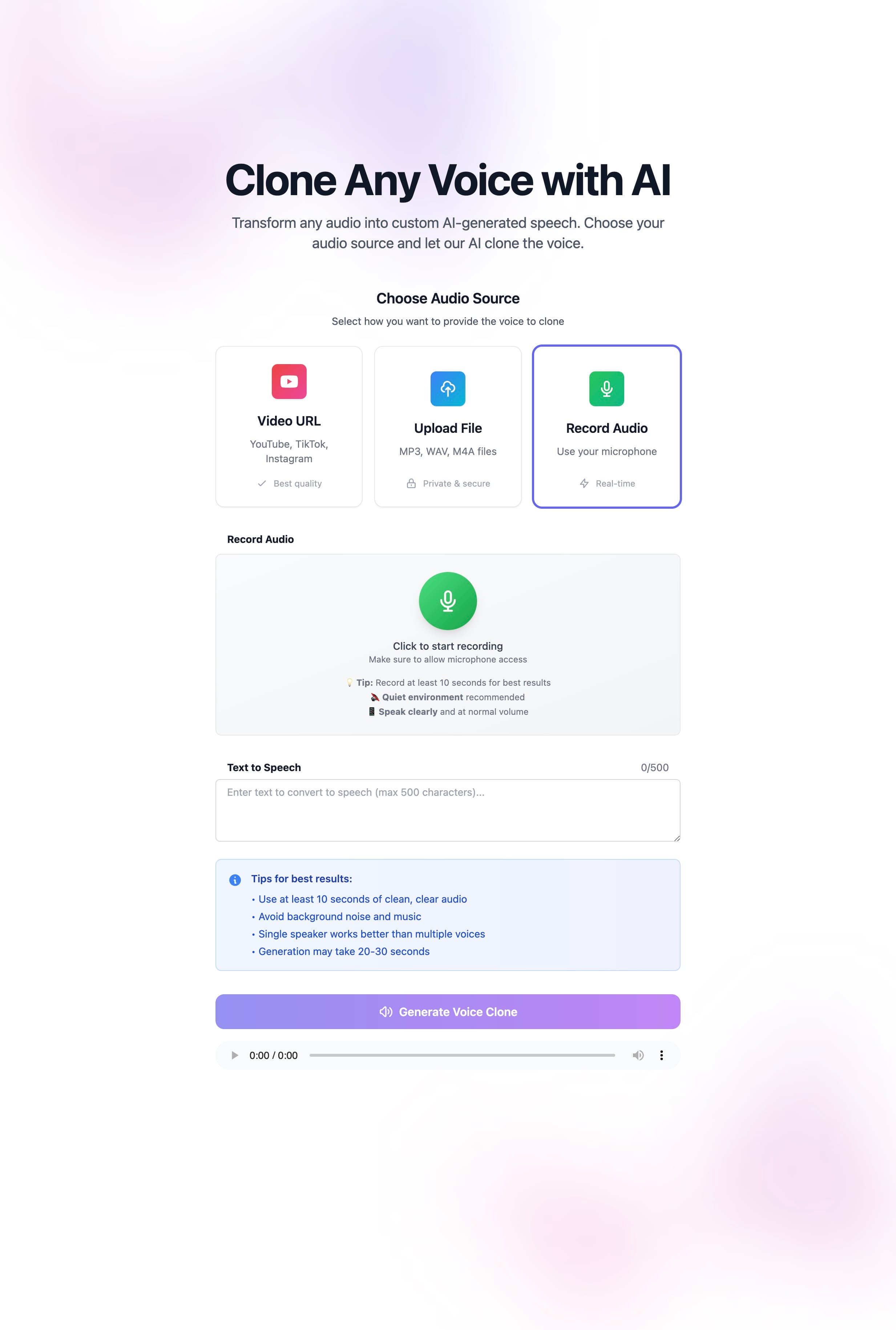 Voice Cloner screenshot