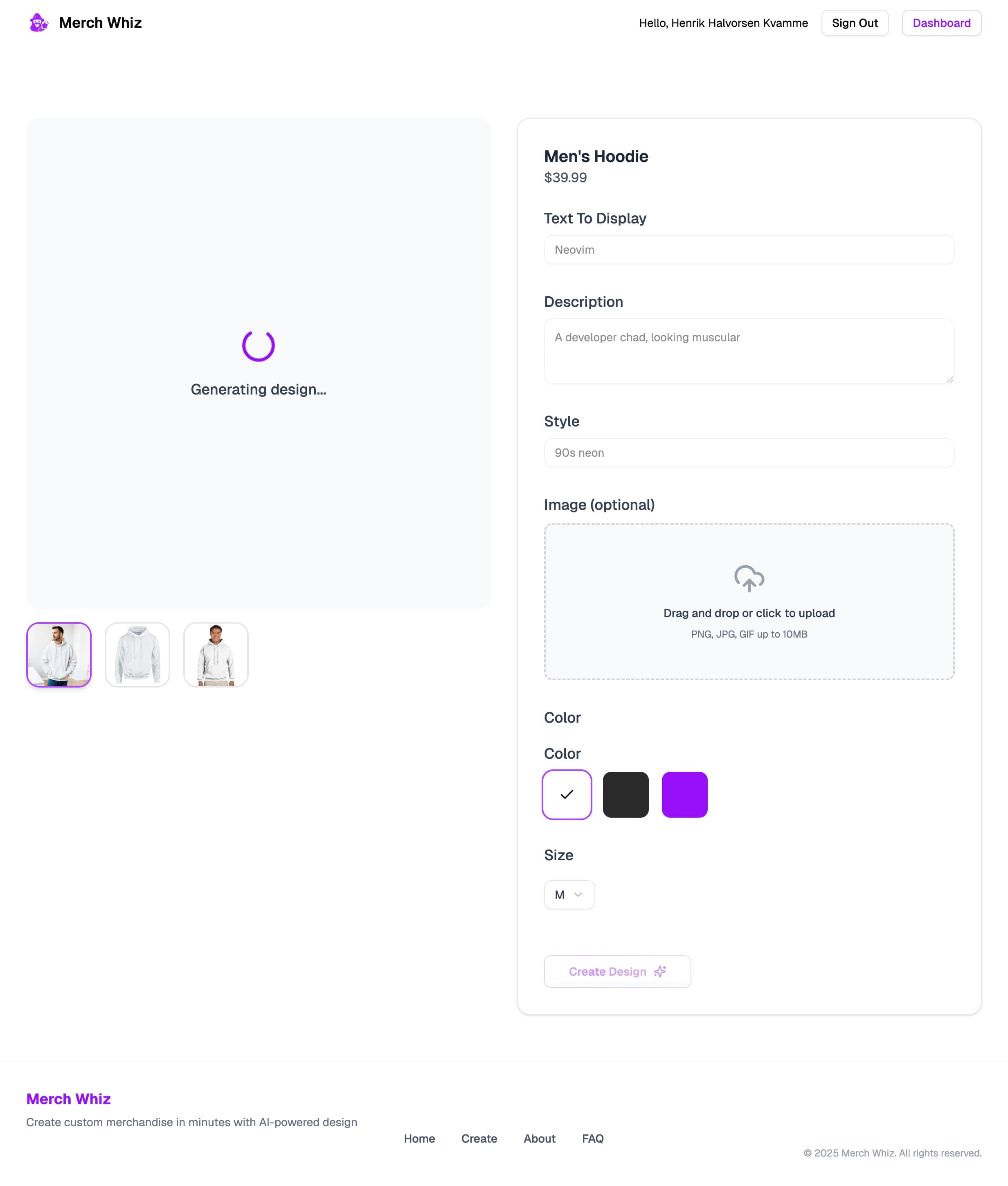 Merch-Whiz screenshot 2